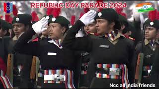 Ncc Girls Contingent Republic Day Parade 2024 ncc republicday nationalcadetcorps [upl. by Selbbep]