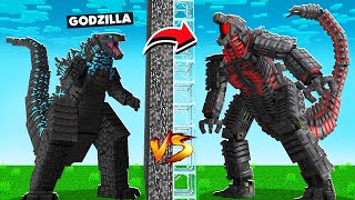 GODZILLA Vs MECHA GODZILLA In Minecraft Mob Battle [upl. by Eimareg]