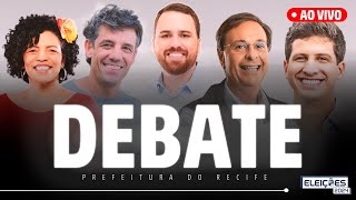 Debate TV e Rádio Jornal AO VIVO Acompanhe debate com os candidatos à Prefeitura do Recife [upl. by Anoet]