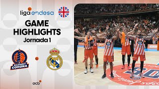 Leyma Coruña  Real Madrid 8685 GAME HIGHLIGHTS  Liga Endesa 202425 [upl. by Kyne338]