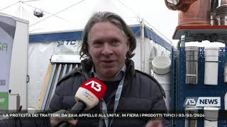 LA PROTESTA DEI TRATTORI DA ZAIA APPELLO ALLUNITA IN FIERA I PRODOTTI TIPICI  03032024 [upl. by Lorianne]