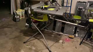 Preview of Brand New Ryobi RTS23 Folding Portable Table Saw [upl. by Setarcos]