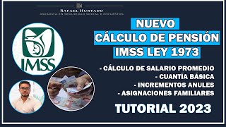 CÓMO SE CALCULA LA PENSIÓ IMSS  LEY 1973  TUTORIAL PASO A PASO [upl. by Aronle]