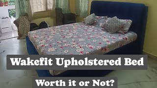 Wakefit Bed  Upholstered Blue wakefit bed upholstery upholsteryfabric wakefitmattress [upl. by Yasu]