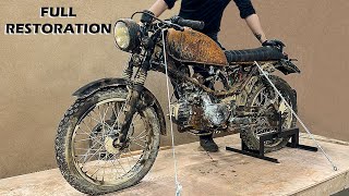 Full Restoration 30 Years Old Ruined Vintage Honda Win Motorcycle  Perfect Restoration Project [upl. by Lilllie997]