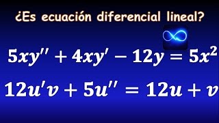 51 ¿Qué es una ecuación diferencial lineal orden variable dependiente independiente ejemplos [upl. by Ahsinotna]