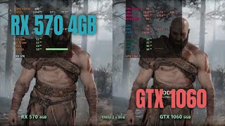 RX 570 4gb vs GTX 1060 6gb [upl. by Crellen]