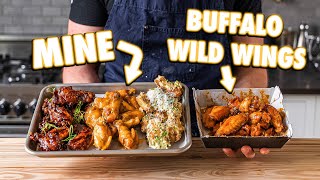 Making Buffalo Wild Wings And Sauces At Home  But Better [upl. by Eatnod]