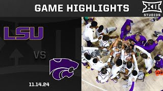 LSU vs Kansas State Game Highlights  202425 Big 12 Men’s Basketball [upl. by Reinhard457]