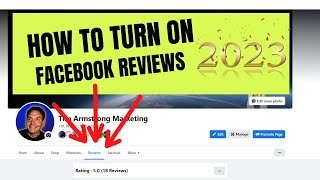 How to enable Facebook Reviews on New Page Experience 2023 [upl. by Lekym]