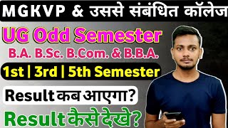 MGKVP Result 2024  MGKVP UG Odd Semester Result Kab Aayega  MGKVP Result Kaise Dekhe  UG Result [upl. by Ayyn]