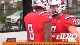 Campbell Football  Caleb Snead Named Hero Sports Freshman AllAmerican [upl. by Tanner]