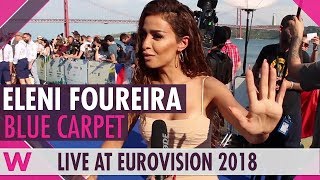 Eleni Foureira Cyprus  Eurovision 2018 Red  Blue Carpet Opening Ceremony [upl. by Pestana]