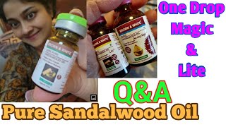 QampA  Pure Sandalwood Oil Available Now One Drop Magic amp Lite Sandalwood Oil Dr Shalini [upl. by Nat]