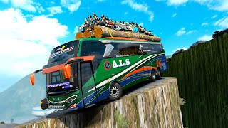 BUS NEPAL CLIMBING MOUNTAINS ON DANGEROUS ROADS  BUS Driver  SIMULATOR [upl. by Adnarb]