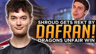 Overwatch Dafran Rekt Shroud  Dragons Unfair Win Controversy [upl. by Prudie516]