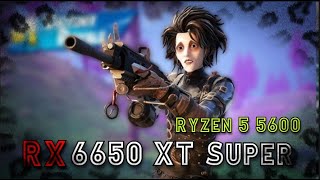 RX 6650 XT SUPER RYZEN 55600 Fortnite [upl. by Blatt]