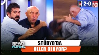 Ahmet Çakar Ertem Şenere Tokat Çaktı  Beyaz Futbol [upl. by Atteras]