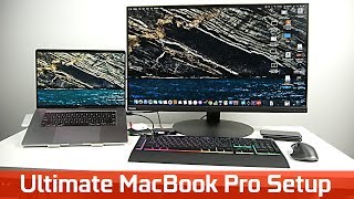 Ultimate 2019 16inch MacBook Pro Desktop Setup [upl. by Yrahcaz]