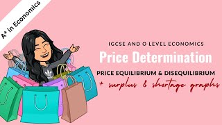 IGCSE amp O Level  Price Determination  Market Equillibrium and Disequillibrium [upl. by Finkelstein]