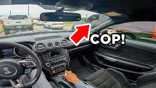 UNDERCOVER COP PULLS UP ON MY SHELBY GT350 POV DRIVE [upl. by Ynney]