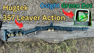 Hugtek 357 Leaver Action Rifle and Olight Green Dot Sight Review [upl. by Assyli]