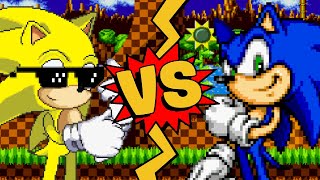 MUGEN Battles  Golde Briggs vs Sonic [upl. by Aicilana]