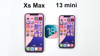 iOS 18  iPhone 13 mini vs iPhone XS Max Speed Test [upl. by Aicilef]