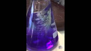 Slow motion neutralisation of acid in vortex [upl. by Goldy809]