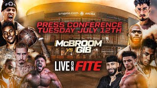 Social Gloves Press Conference McBroom vs Gib [upl. by Adrien]