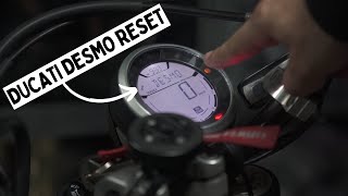 Ducati Desmo Service Warning Reset  Melcodiag [upl. by Ennasus]