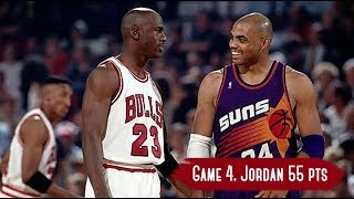 NBA Finals 1993 Phoenix Suns vs Chicago Bulls  Game Highlights  Game 4  Jordan 55 HD 720p60fps [upl. by Kaspar]