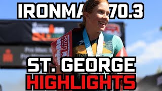 2024 IRONMAN 703 St George  Womens Full Highlights with Commentary and Analysis [upl. by Bjorn910]