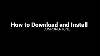 How to Download amp Install ComponentOne Using C1ControlPanel [upl. by Tevlev415]