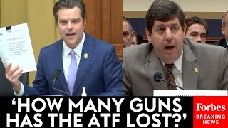 Matt Gaetz Excoriates ATF Director Steven Dettelbach Over Terrible Abuse Of Power [upl. by Noland]