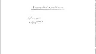 Matematik 2b Exponentialekvationer [upl. by Leshia]