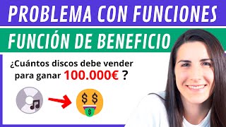 Problema con FUNCIONES 📈 Función de Beneficio Con Inversión Inicial [upl. by Naillig]