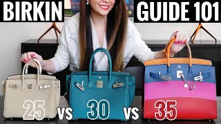 HERMES BIRKIN 25 vs 30 vs 35  Sellier vs Retourne  In Depth Comparison amp Review Watch B4 Buying [upl. by Lefton]