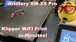 Instant Klipper WIFI Print Artillery SWX4 Pro 3d Printer Beginner Steps [upl. by Wendy]