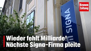 Wieder fehlt Milliarde Nächste SignaFirma pleite  kronetv NEWS [upl. by Leval]