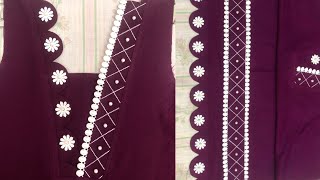 v design neck  v gala banane ka tarika ladies  v gala or daman 2023  v neck design stitching [upl. by Pelletier]