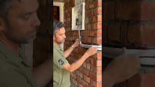 Wall conduit installation work piping trendingshorts viralshorts shorts [upl. by Samara]