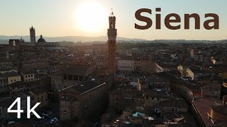 Siena  4k  Cinematic panoramic view [upl. by Ennalyrehc]