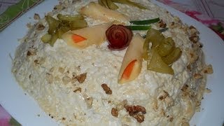 Салат с шампиньонами и курицей Рецепт [upl. by Ateloiv]