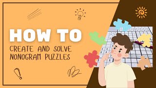 HOW TO Create Your Own NONOGRAM Puzzles [upl. by Erastes]