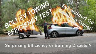 EV Ramblings  Chevrolet Bolt Towing Efficiency Test with SylvanSport Go Camping Trailer [upl. by Etteiram]