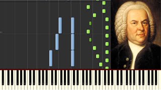 JS Bach  Toccata and Fugue in D Minor  Piano tutorial  How to Play Synthesia [upl. by Hannahc]