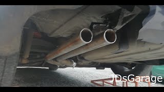 e46 320ci DIY straight pipe muffler delete [upl. by Daune]