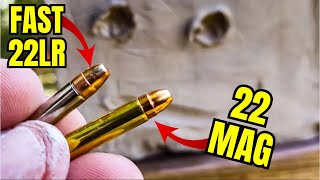 FASTEST 22LR vs 22Mag  Giant Clay Blocks WILL SURPRISE YOU 😳😳😳 [upl. by Ramyaj396]