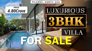 Luxurious 3 BHK Villa with Private Pool in Pilerne North Goa  For Sale at ₹480 Crores [upl. by Dickey141]